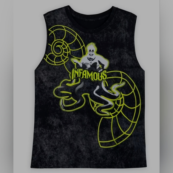 DISNEY Ursula Fashion Tank Top for Women – The Little Mermaid. Size S - Picture 1 of 3